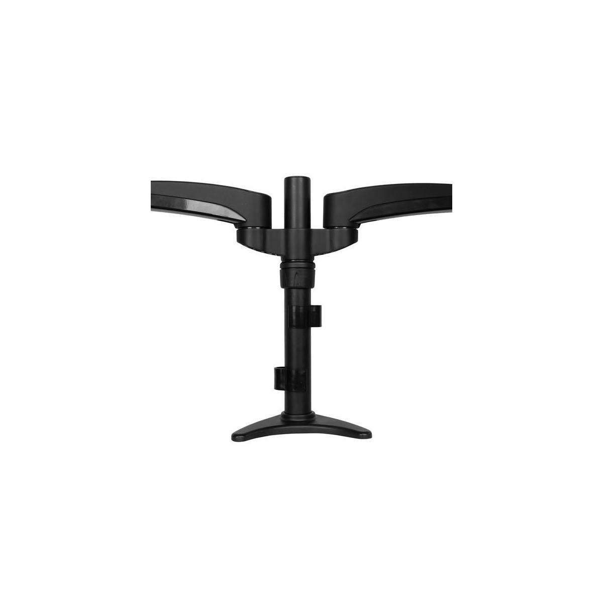 StarTech.com ARMDUAL supporto da tavolo per Tv a schermo piatto 61 cm (24") Nero Scrivania