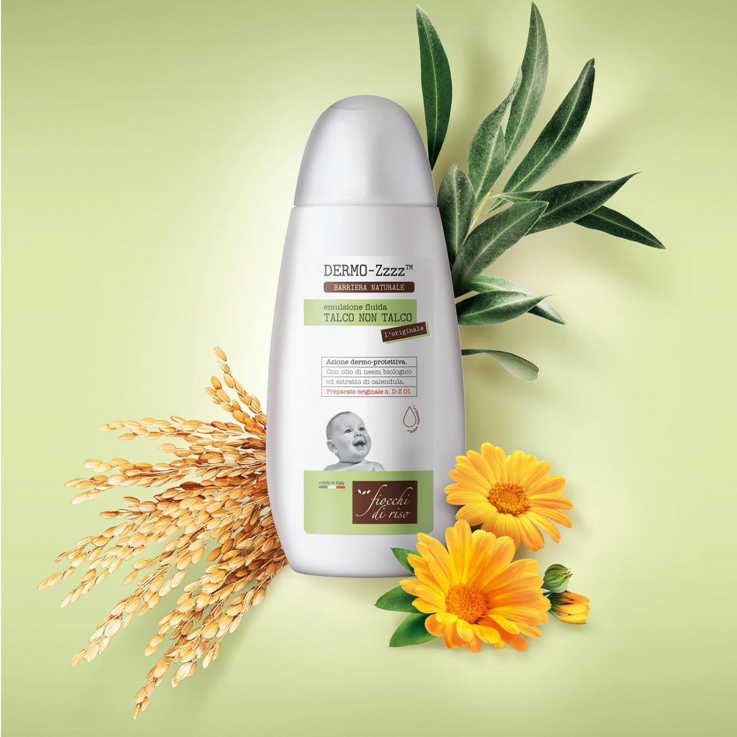 Fiocchi Di Riso Talco Non Talco Emulsione Fluida 120 Ml