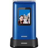 Brondi Amico Prezioso Blue Metal Telefono Cellulare Senior