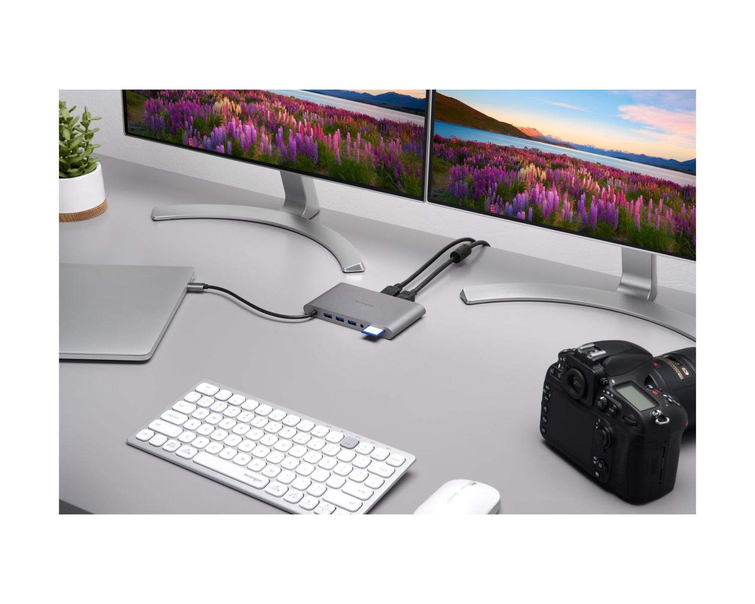Kensington Docking station portatile senza driver doppia uscita video UH1440P USB-C 5 Gbps DP/HDMI/VGA