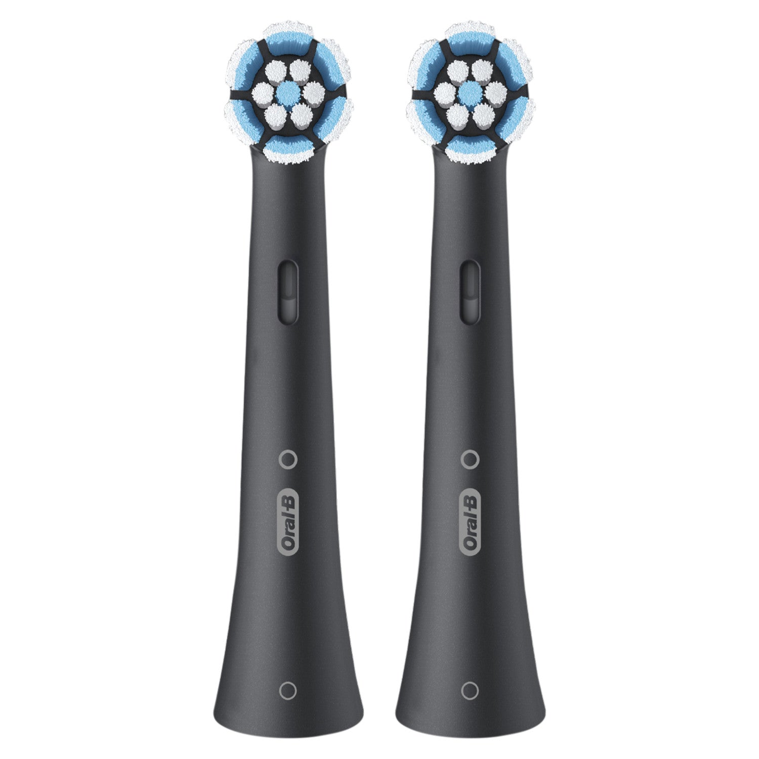 Oral-B Testine di Ricambio iO Series Gentle Care Nere, Testine Rotonde Originali, per Gengive Sensibili, 2 Testine