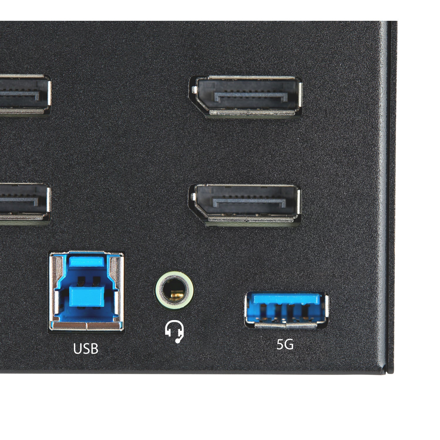 StarTech.com KVM Switch DisplayPort a 2 porte e 4 monitor - 4K 60Hz UHD HDR - KVM per desktop PC 4K DP 1.2 con hub USB 3.0 a 2 porte (5Gbps) e 4 porte USB 2.0 HID, audio - Commutazione con tasti rapidi - TAA