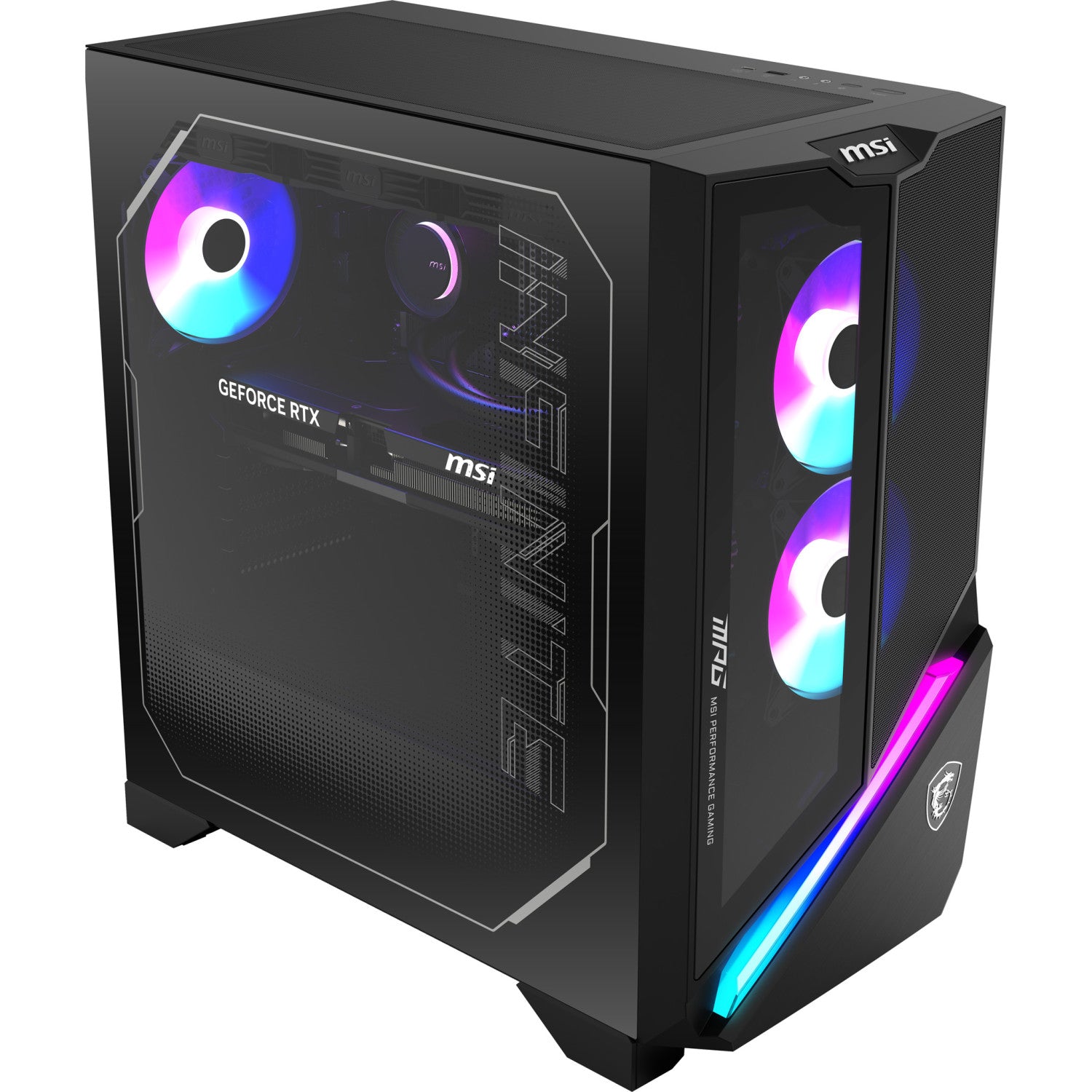 MSI MPG Infinite X3 AI 2NVV7-1032EU Intel Core Ultra 7 270K Plus 32 GB DDR5-SDRAM 1 TB SSD NVIDIA GeForce RTX 5080 Windows 11 Home Desktop PC Nero