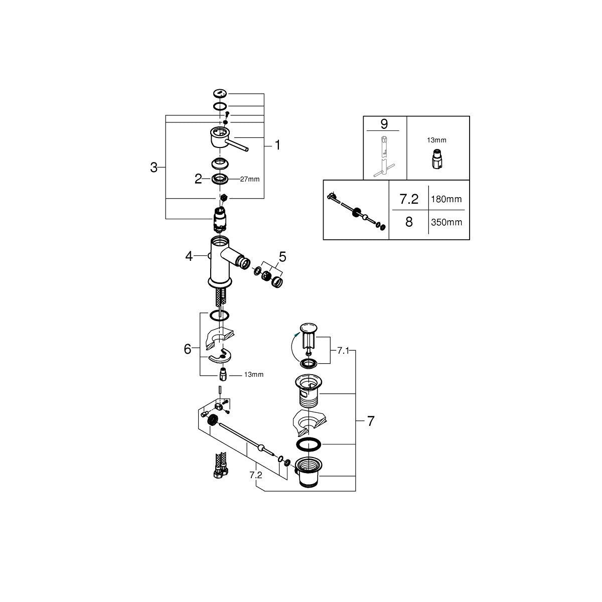 GROHE 23785000 rubinetto Cromo