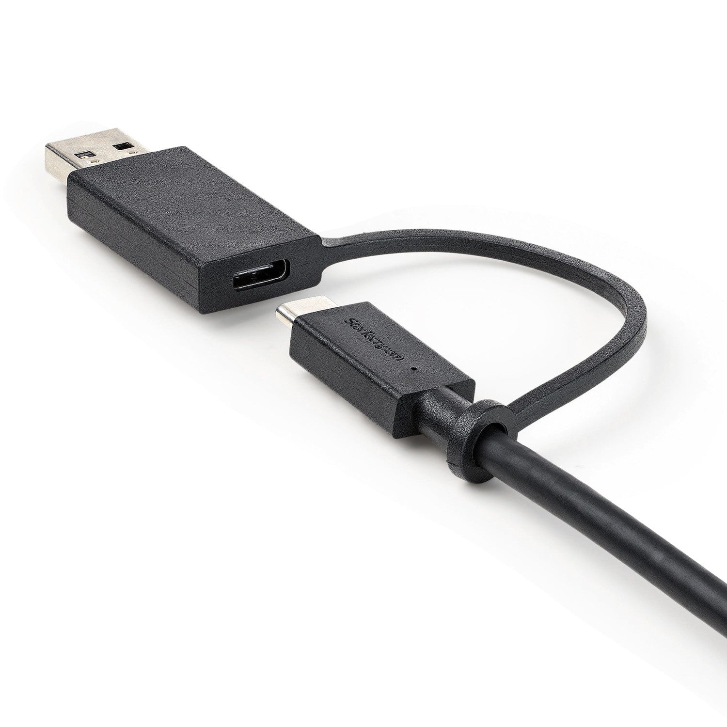 StarTech.com Cavo USB-C da 1 m con adattatore Dongle USB-A - Cavo ibrido 2-in-1 USB tipo C con USB-A - Da USB-C a USB-C (10Gbps/100W PD), da USB-A a USB-C (5Gbps) - Ideale per docking station ibride