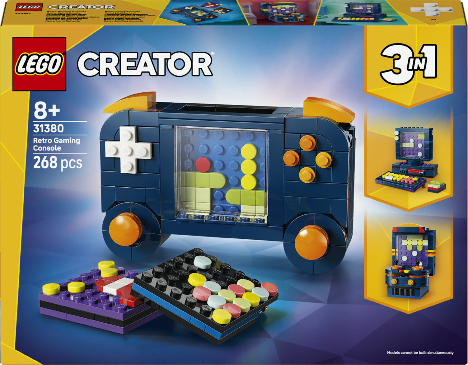 LEGO Creator 3 in 1 Console di Gioco Retrò 31380 268 pezzi età 8
