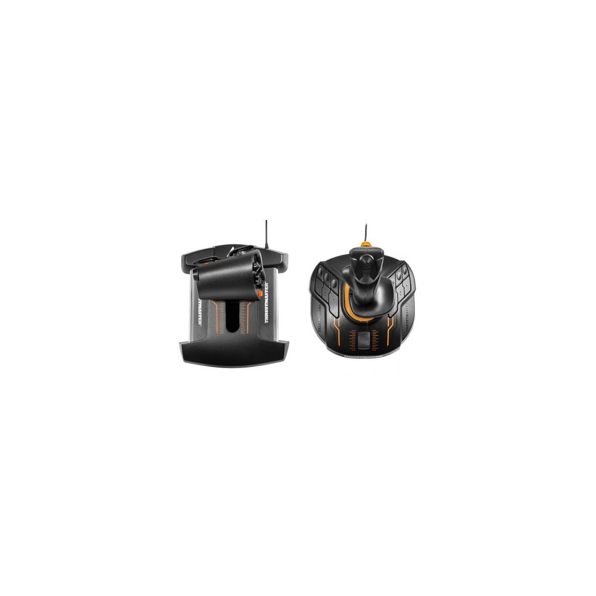 Thrustmaster T-16000M FCS Hotas USB Joystick Analogico Digitale MAC PC Nero Arancione