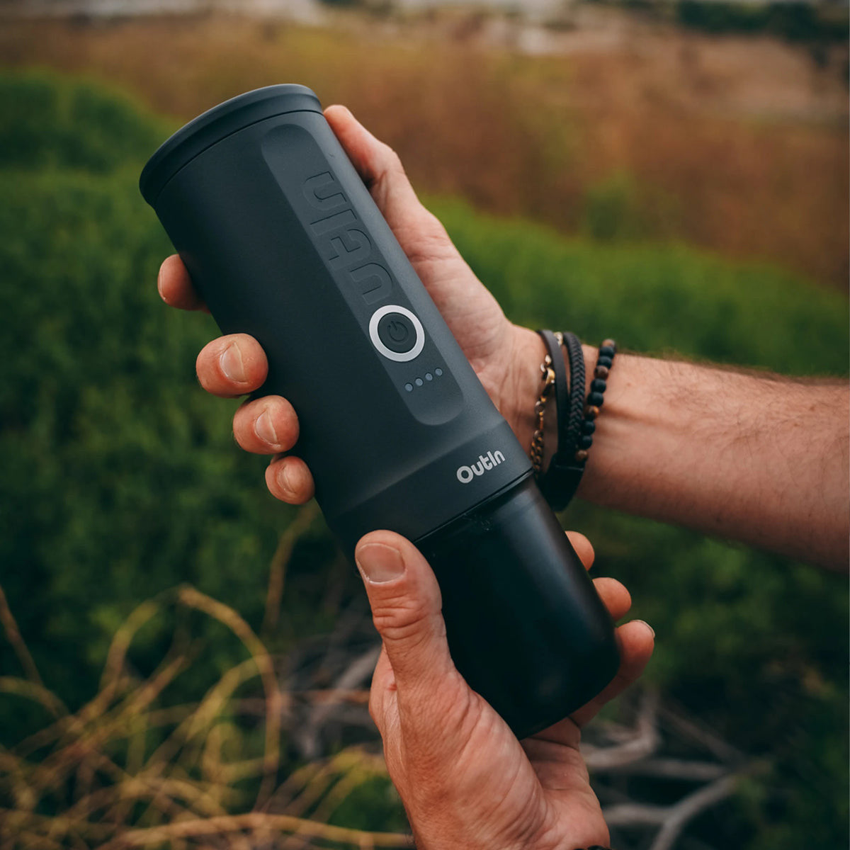 Outin Nano Macchina Espresso Portatile Grigio USB-C Compattta