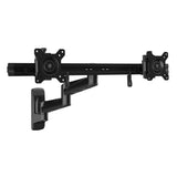 StarTech.com ARMDUALWALL supporto da tavolo per Tv a schermo piatto 61 cm (24") Nero