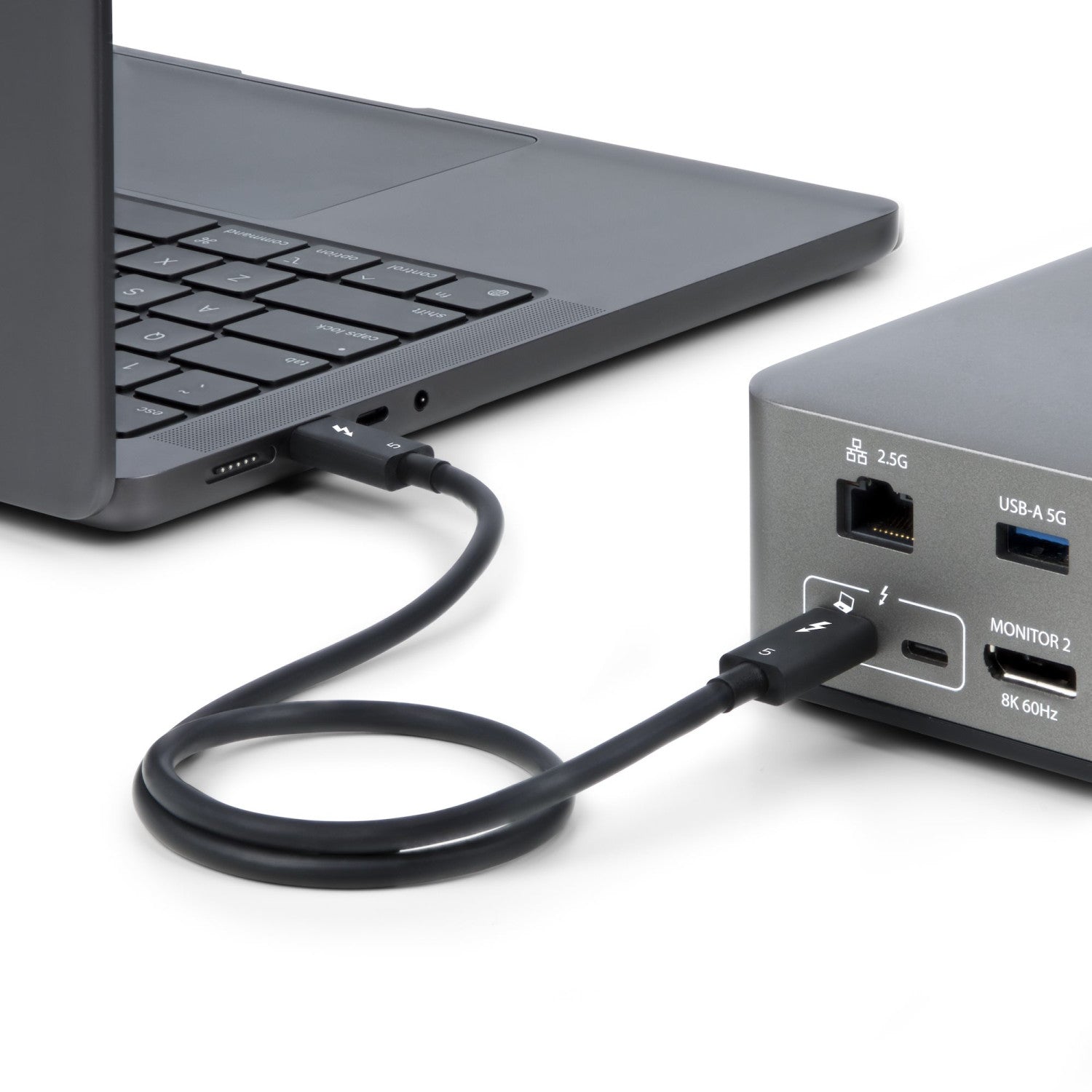 StarTech.com Cavo Thunderbolt 5 80 Gbps/fino a 120 Gbps da 50cm, 240 W PD, 8K 60 Hz, cavo Thunderbolt certificato - Compatibile con Thunderbolt 4/USB4/USB-C