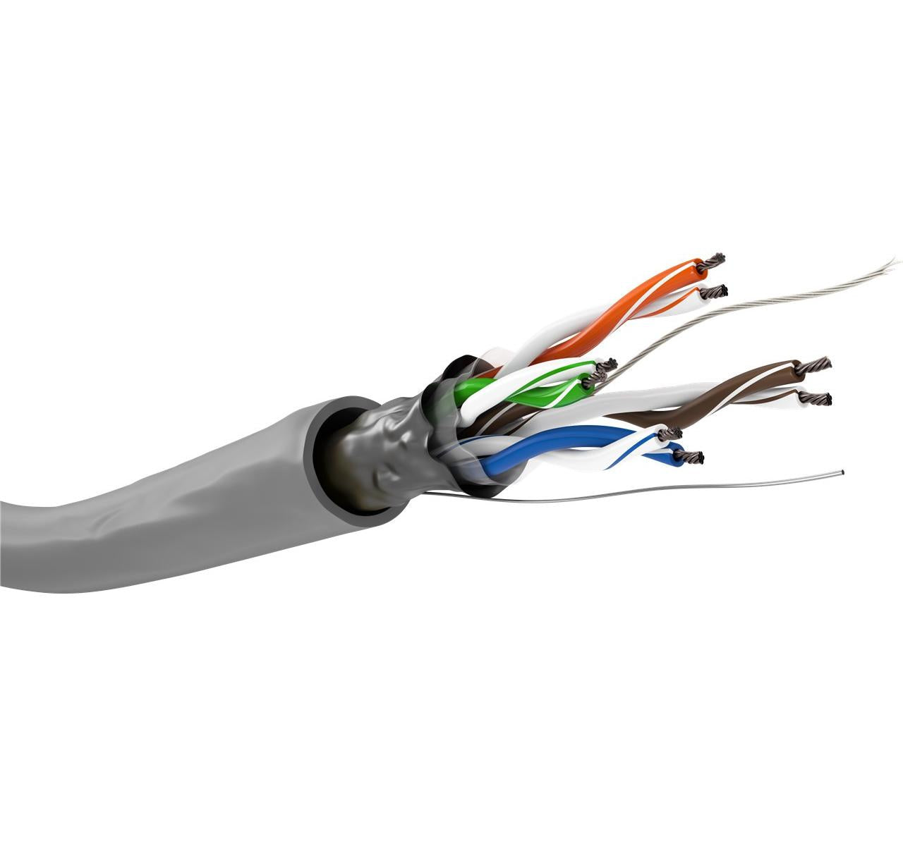 Goobay 68707 cavo di rete Grigio 100 m Cat5e U/UTP (UTP)