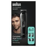 Braun Series 3 MGK3410 Regolabarba Tagliacapelli Kit per lo Styling Nero