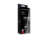 Conceptronic ETTA05B15 cavo USB USB 2.0 1,5 m USB C USB C/Micro-USB B/Lightning Nero