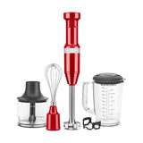 KitchenAid 5KHBV83EER Frullatore ad immersione 180 W Rosso, Acciaio inox