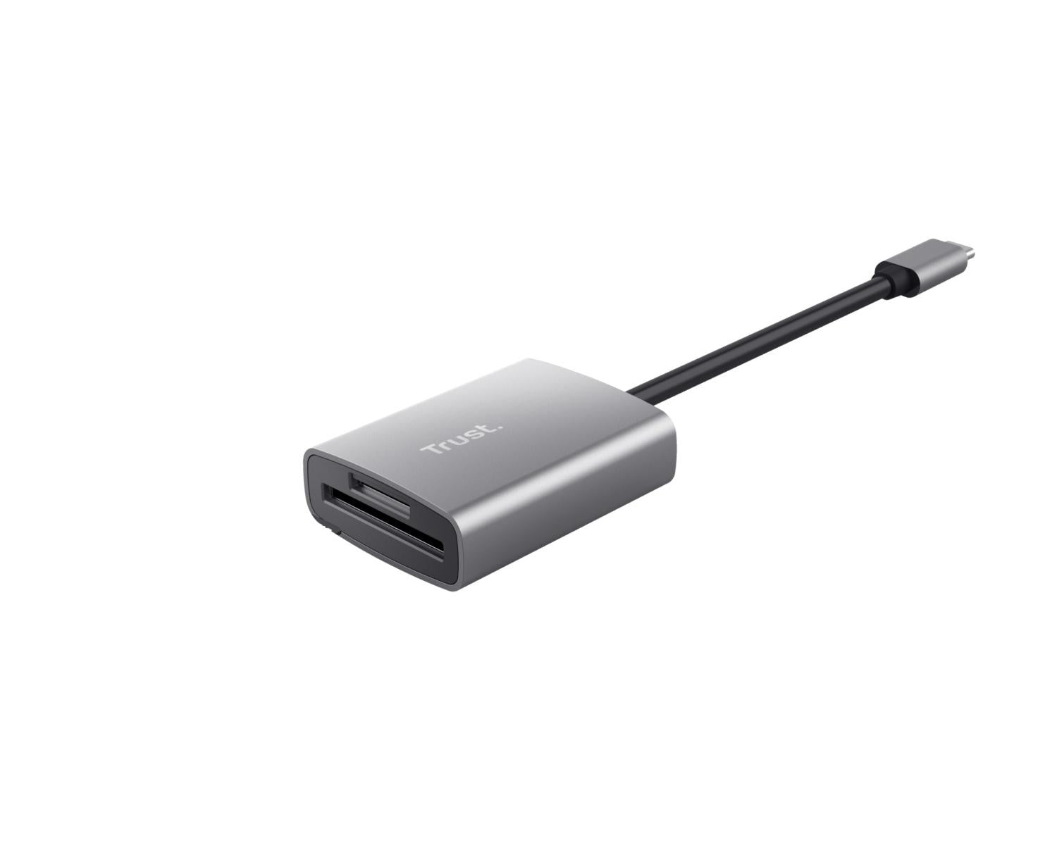 Trust 24136 Lettore di Schede USB 3.2 Type-C Alluminio