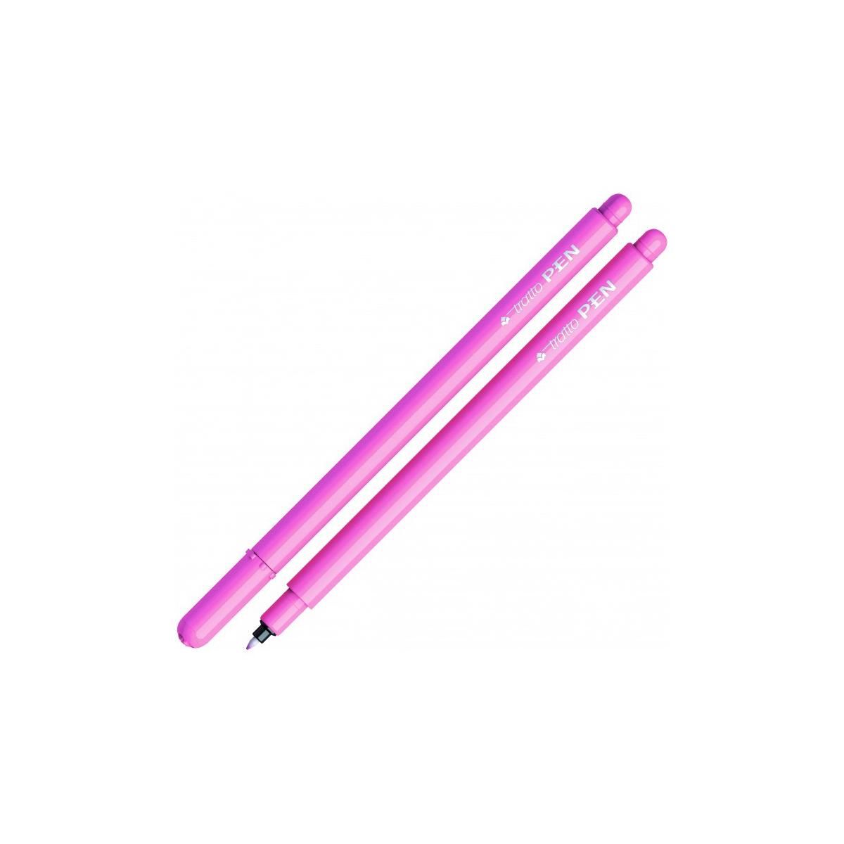 Tratto Pen penna tecnica Fine Rosa 12 pz