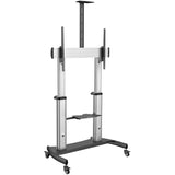 StarTech.com STNDMTV100 Supporto TV a parete 2,54 m (100") Nero, Argento