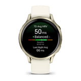 Garmin Venu 4 3,05 cm (1.2 pollici) AMOLED 41 mm Digitale 390 x 390 Pixel Touch screen Oro Wi-Fi GPS (satellitare)