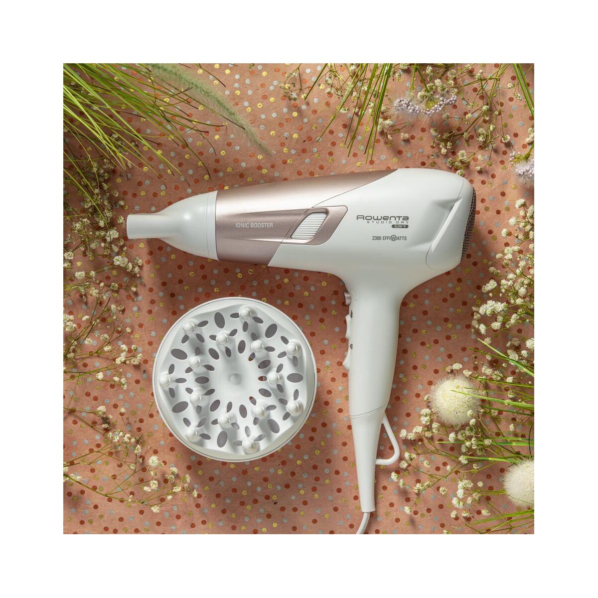 Rowenta Studio Dry CV5830F0 asciuga capelli 2300 W Beige, Bianco