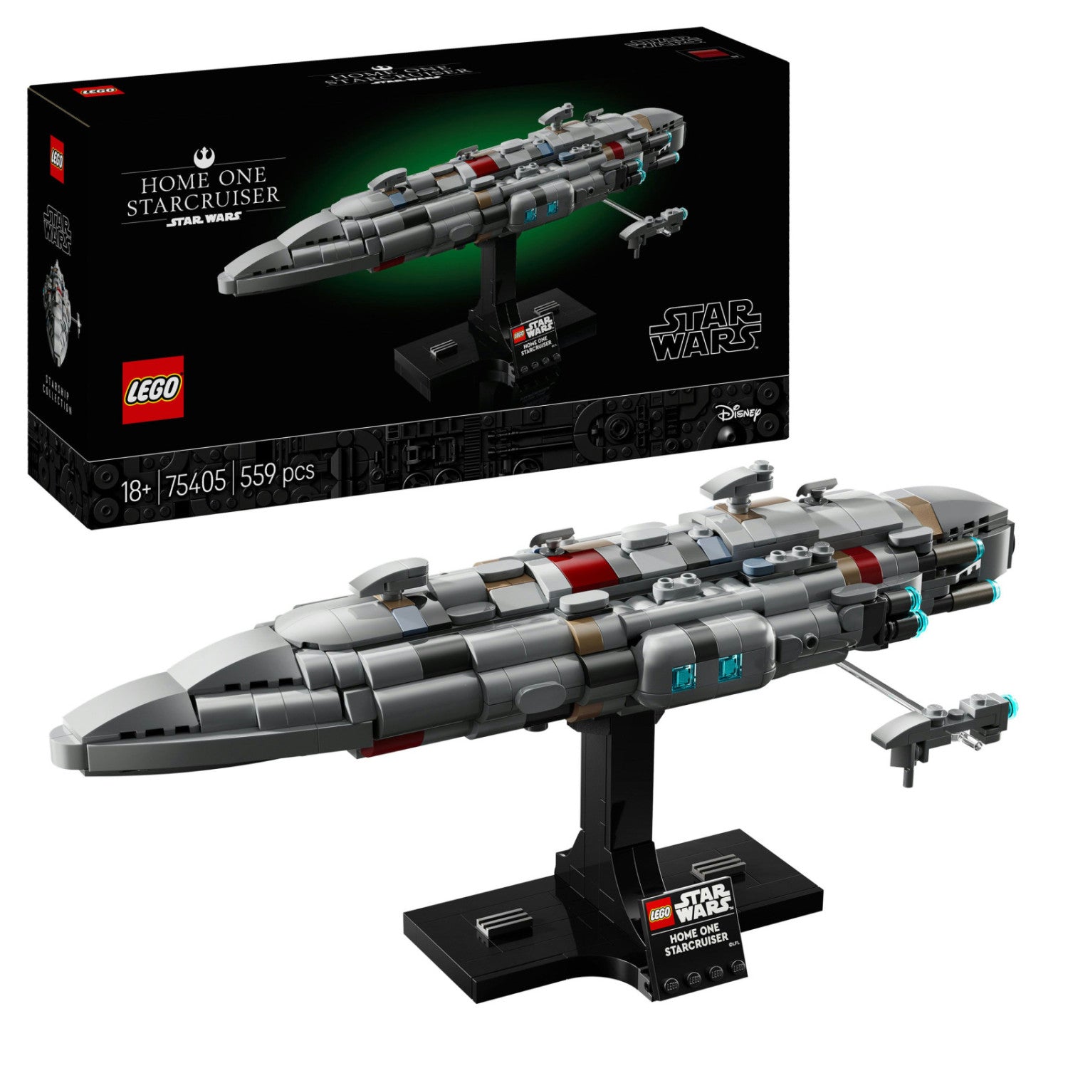 LEGO Star Wars Home One Starcruiser 75405 Set Costruzione 559 Pezzi Adulti