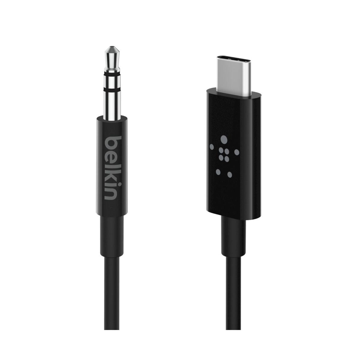 Belkin RockStar 3.5mm Audio Cable with USB-C Connector cavo audio USB C Nero