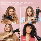 Imetec Creativity 4 You Asciugacapelli Professionale 1800 W Nero