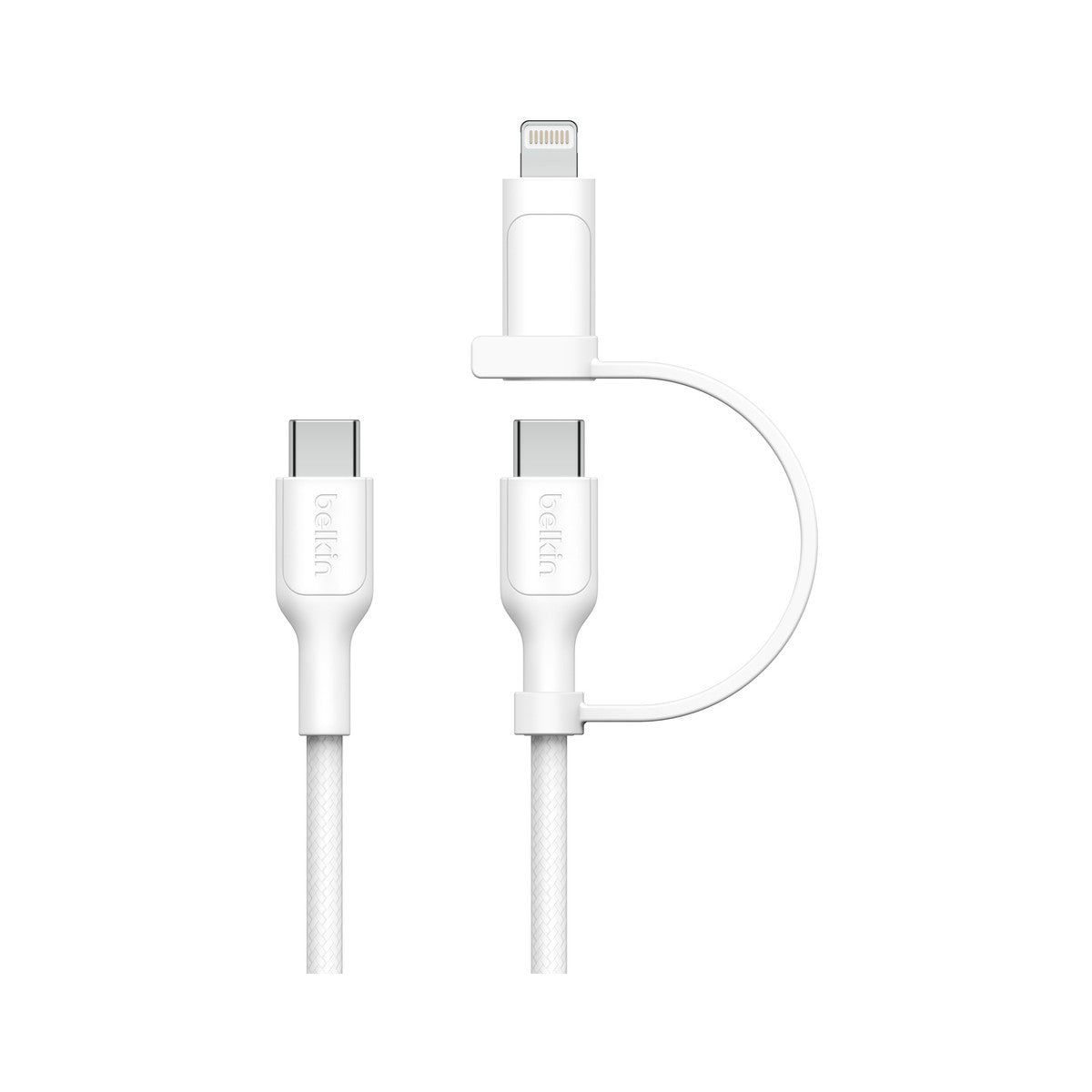 Belkin BoostCharge Pro cavo USB USB 2.0 1,5 m USB C USB C/Lightning Bianco