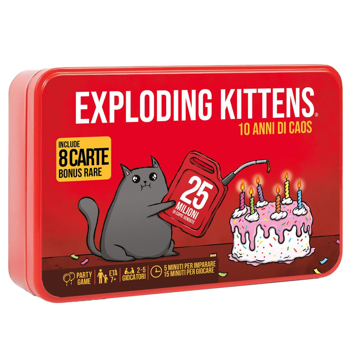 Asmodee Exploding Kittens 10 Anni di Caos