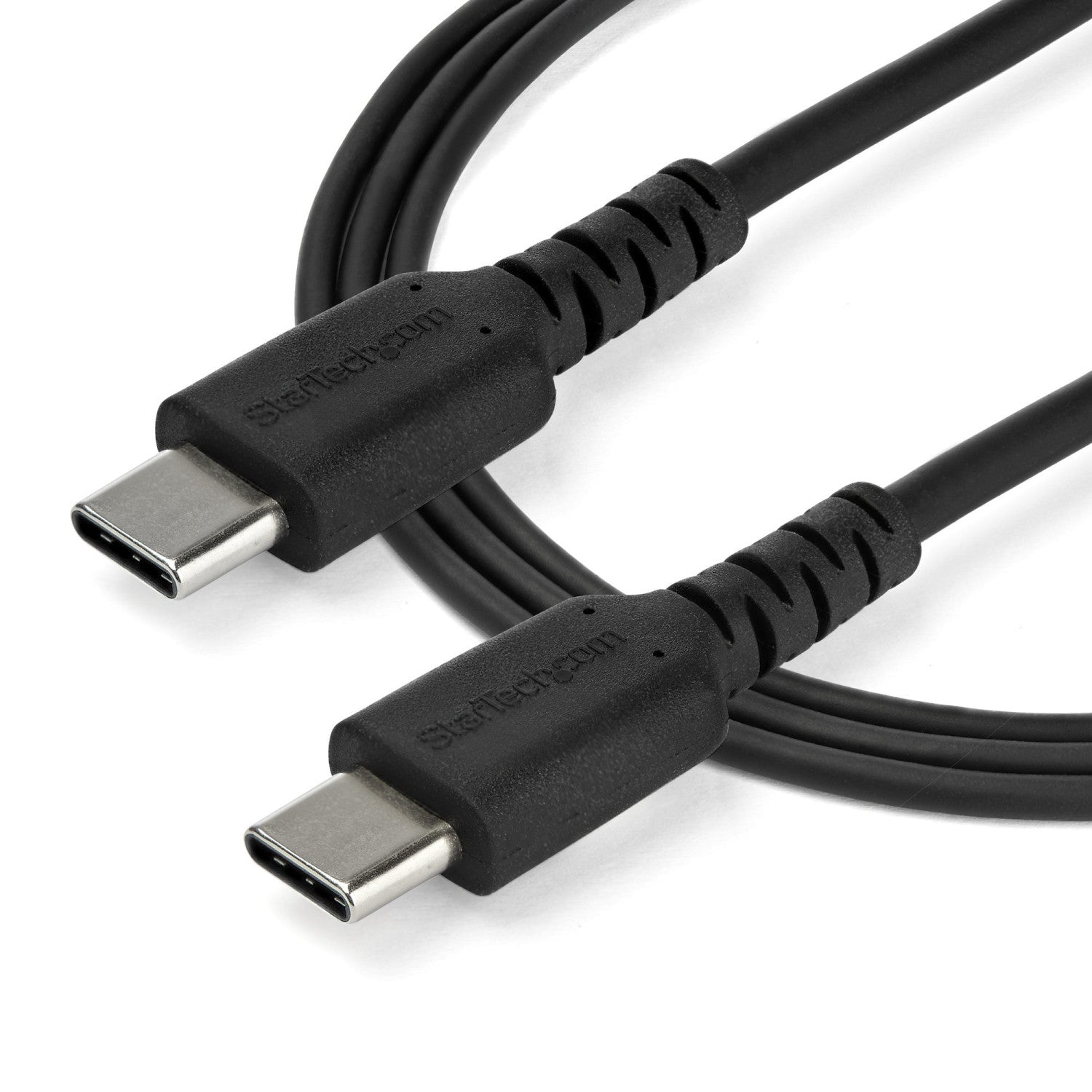 StarTech.com Cavo di Ricarica USB-C da 2m - Resistente Cavetto USB-C di Ricarica Veloce e Sync da USB 2.0 a USB Type C 60W - Rivestimento in TPE e Fibra Aramidica M/M 60W Nero, Samsung S10/S20/Ipad Pro/MS Surface