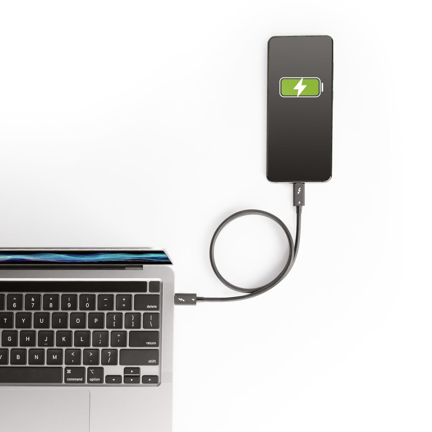 StarTech.com Cavo Thunderbolt 4 da 50cm - 40Gbps - PD 100W - Cavo Video/Trasferimento dati 4K/8K - Cavo Thunderbolt Certificato Intel Compatibile con USB4/Thunderbolt 3/USB 3.2/USB Tipo C/DisplayPort - Cavo USB C