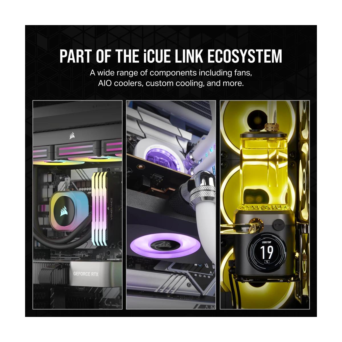 Corsair iCUE LINK RX120 RGB Case per computer Ventilatore 12 cm Nero 1 pz
