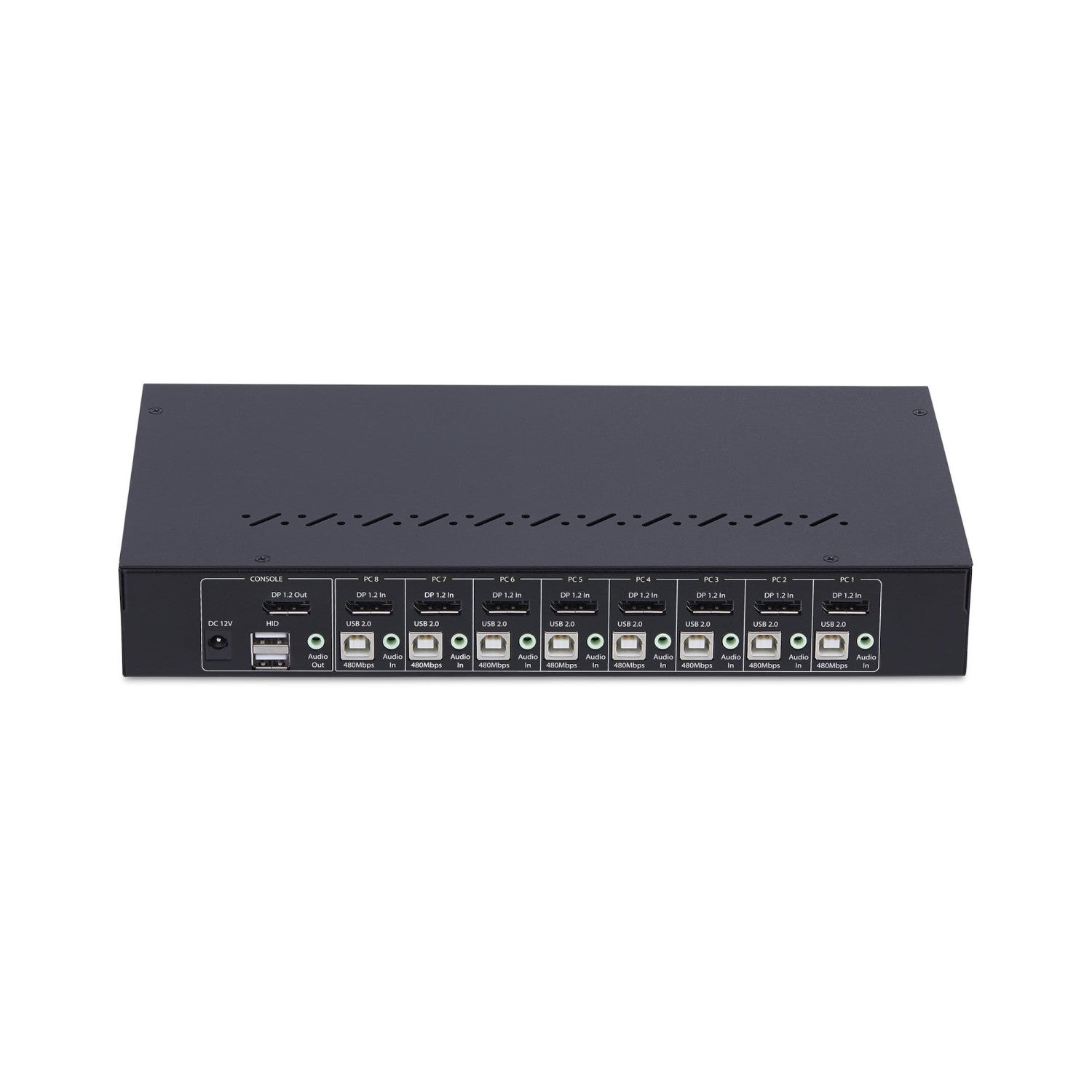 StarTech.com KVM Switch DisplayPort a 8 Porte con Kit Rack da 1U, 4K DP 1.2, hub USB a 4 Porte, Commutazione con Tasti a Scelta Rapida, Indipendente dal SO, TAA