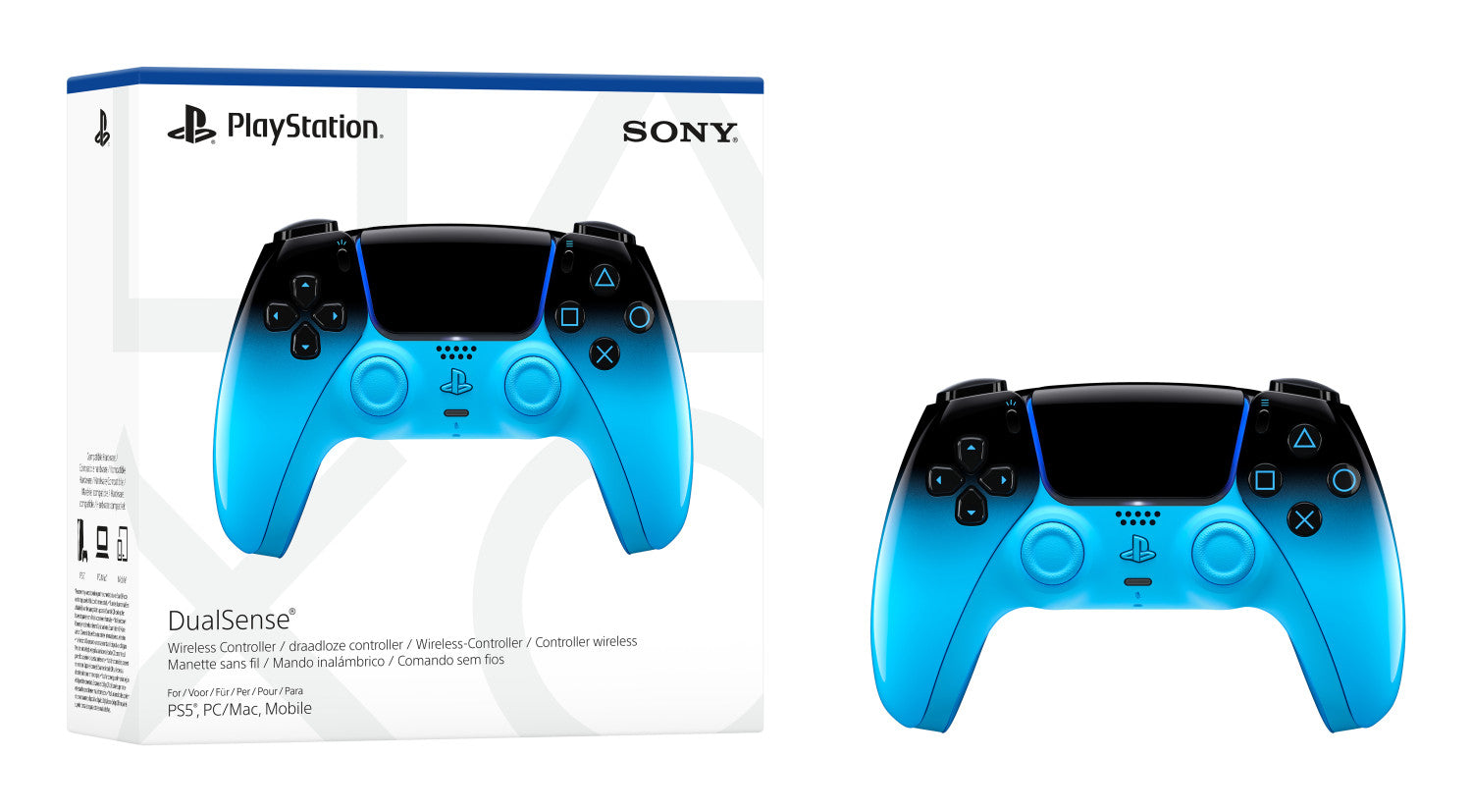 Sony DualSense Blu Bluetooth/USB Gamepad Analogico/Digitale Android, MAC, PC, PlayStation 5, iOS