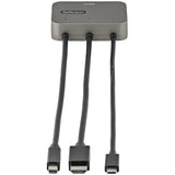 StarTech.com CDPHDMDP2HD cavo e adattatore video 0,27 m HDMI USB HDMI Mini DisplayPort USB Type-C Nero, Argento
