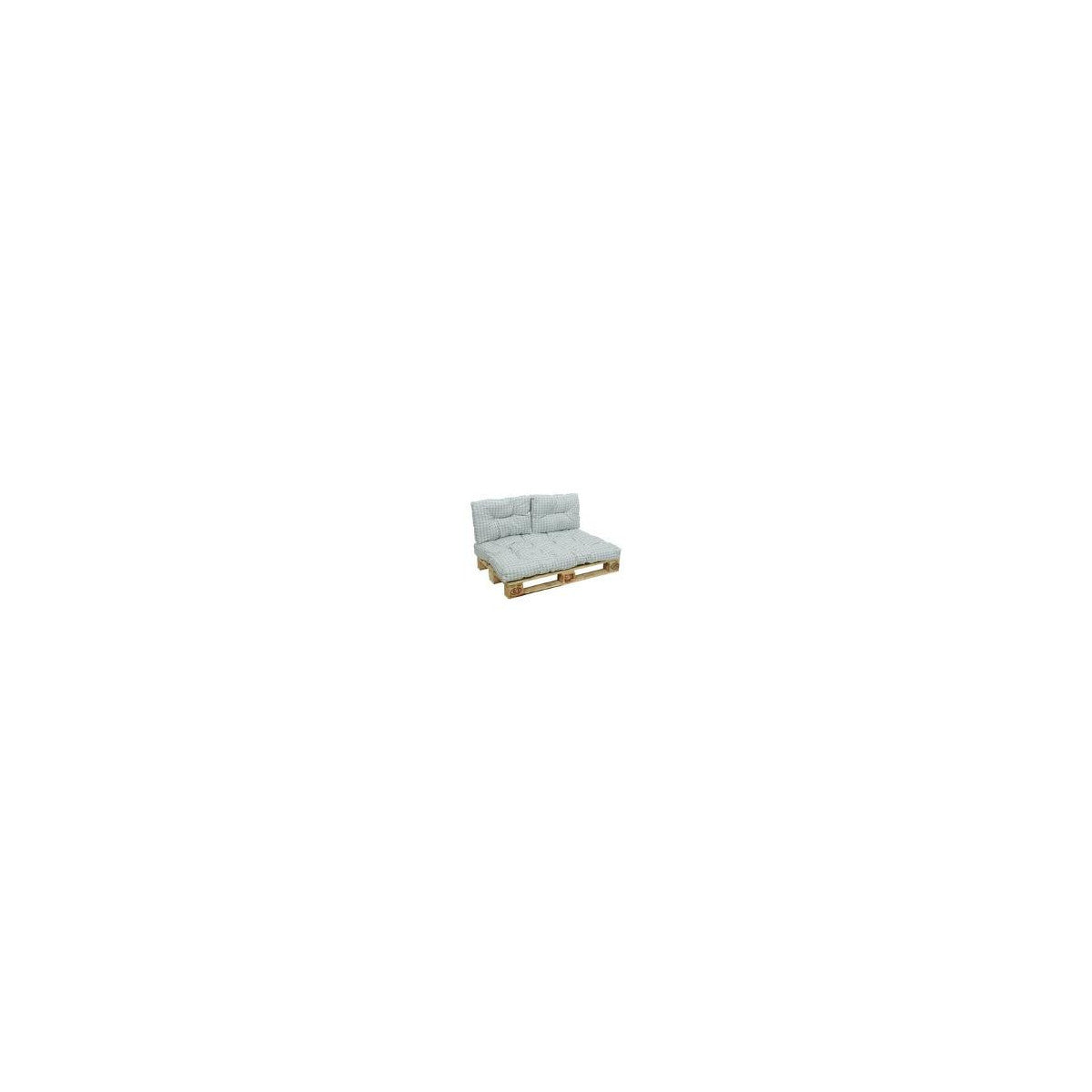 Olibò Cuscino Per Divano 2 Posti Net Bench Acqua 14 In Misto Cotone Sfoderabile 101x51x7 Cm