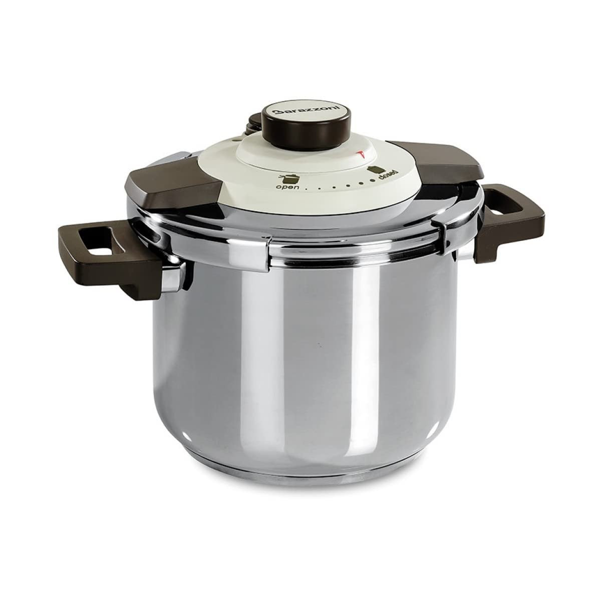 Barazzoni Pentola a Pressione 4,5 L 22 cm Acciaio Inox 18/10 Dual System