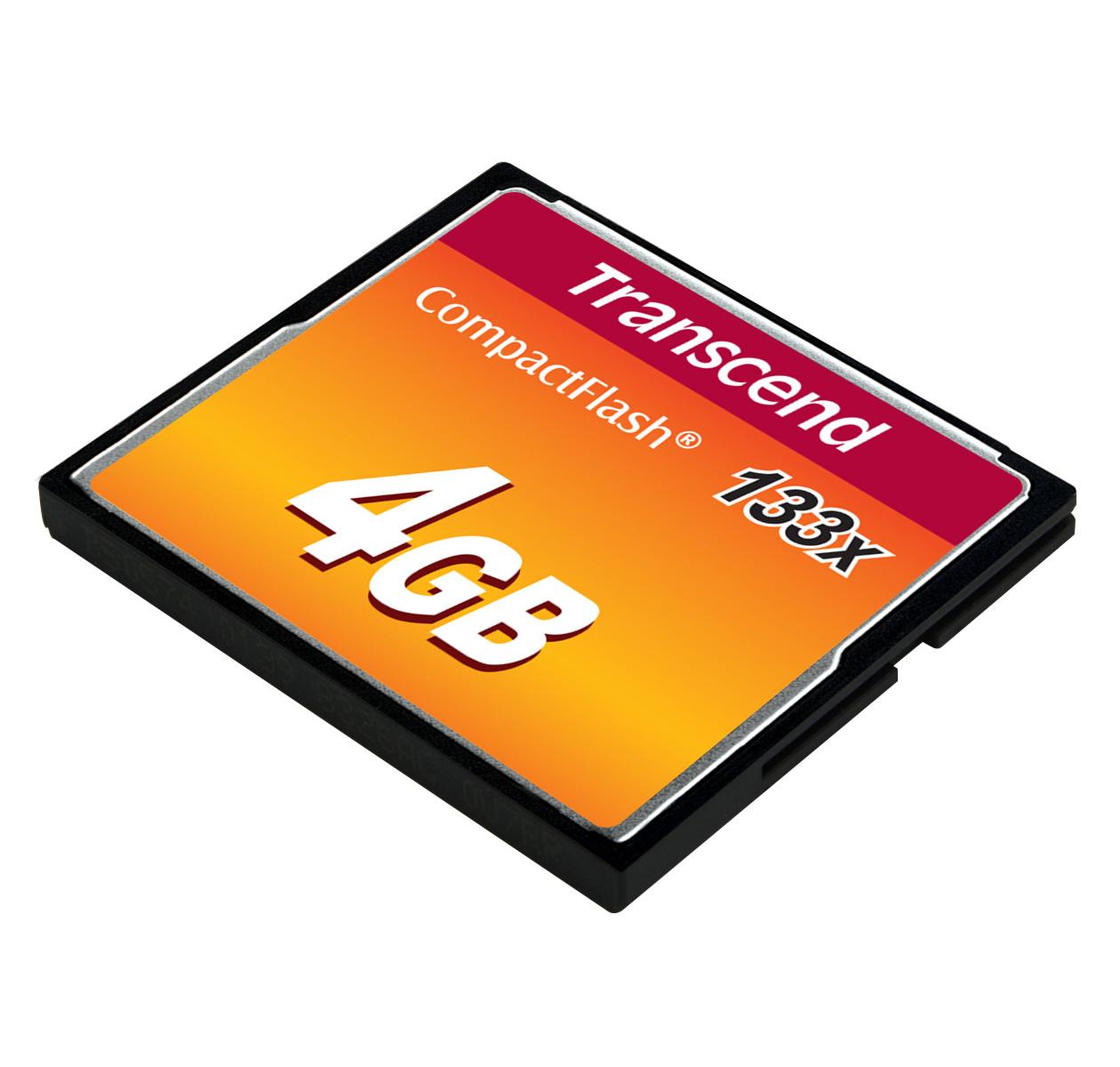 Transcend TS4GCF133 memoria flash 4 GB CompactFlash MLC