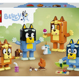 LEGO Bluey 11217 Famiglia Bluey in Mattoncini, 4 Personaggi e Accessori, 466 Pezzi, Età 5