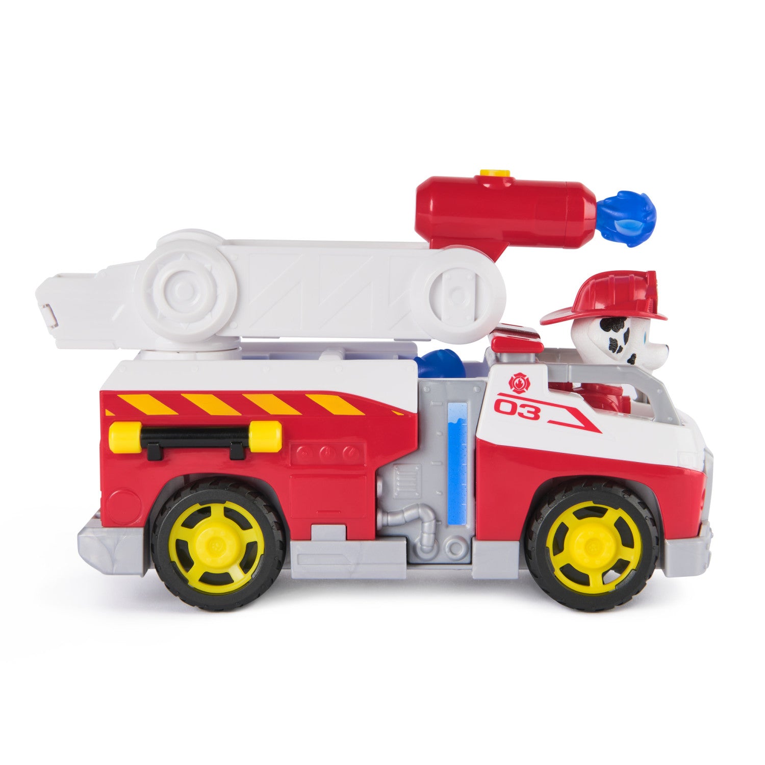 PAW Patrol Fire Rescue Camion dei Pompieri di Marshall con action figure, lanciamissili e camion giocattolo, giocattoli per bambini e bambine dai 3 anni in su