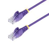 StarTech.com Cavo Ethernet CAT6 Viola da 50cm; Patch UTP con Plug RJ45 Antigroviglio e Rilievi di Trazione, Cavo Lan Slim in Rame Puro 28AWG, Sottoposto a test Fluke