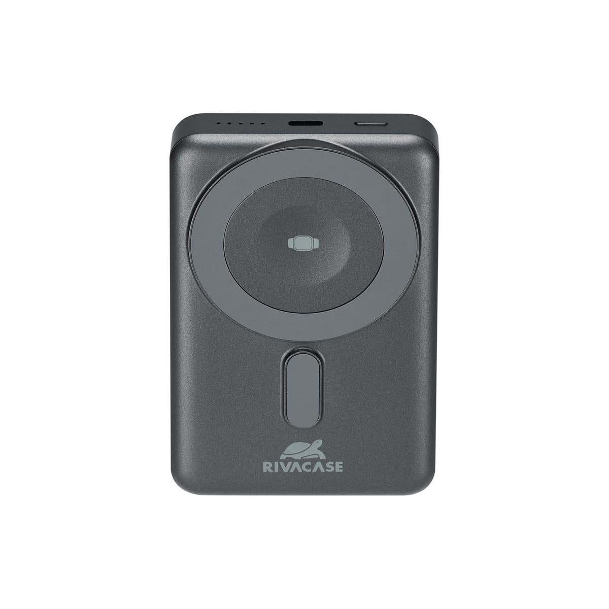 Rivacase VA2608 batteria portatile Polimeri di litio (LiPo) 10000 mAh Carica wireless Nero, Grigio