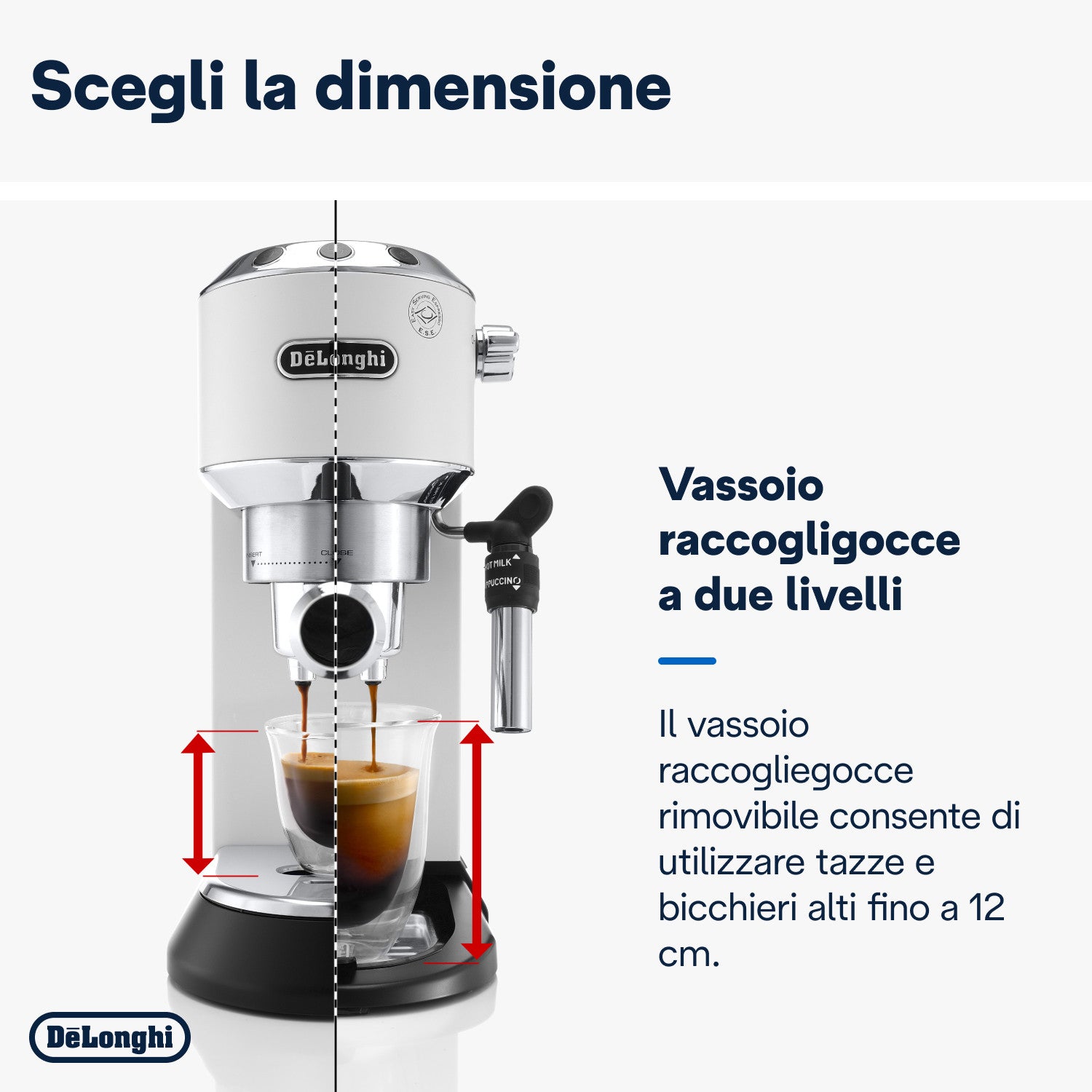 DeLonghi EC 685 Automatica Macchina per Espresso Libera Installazione 1L Bianco