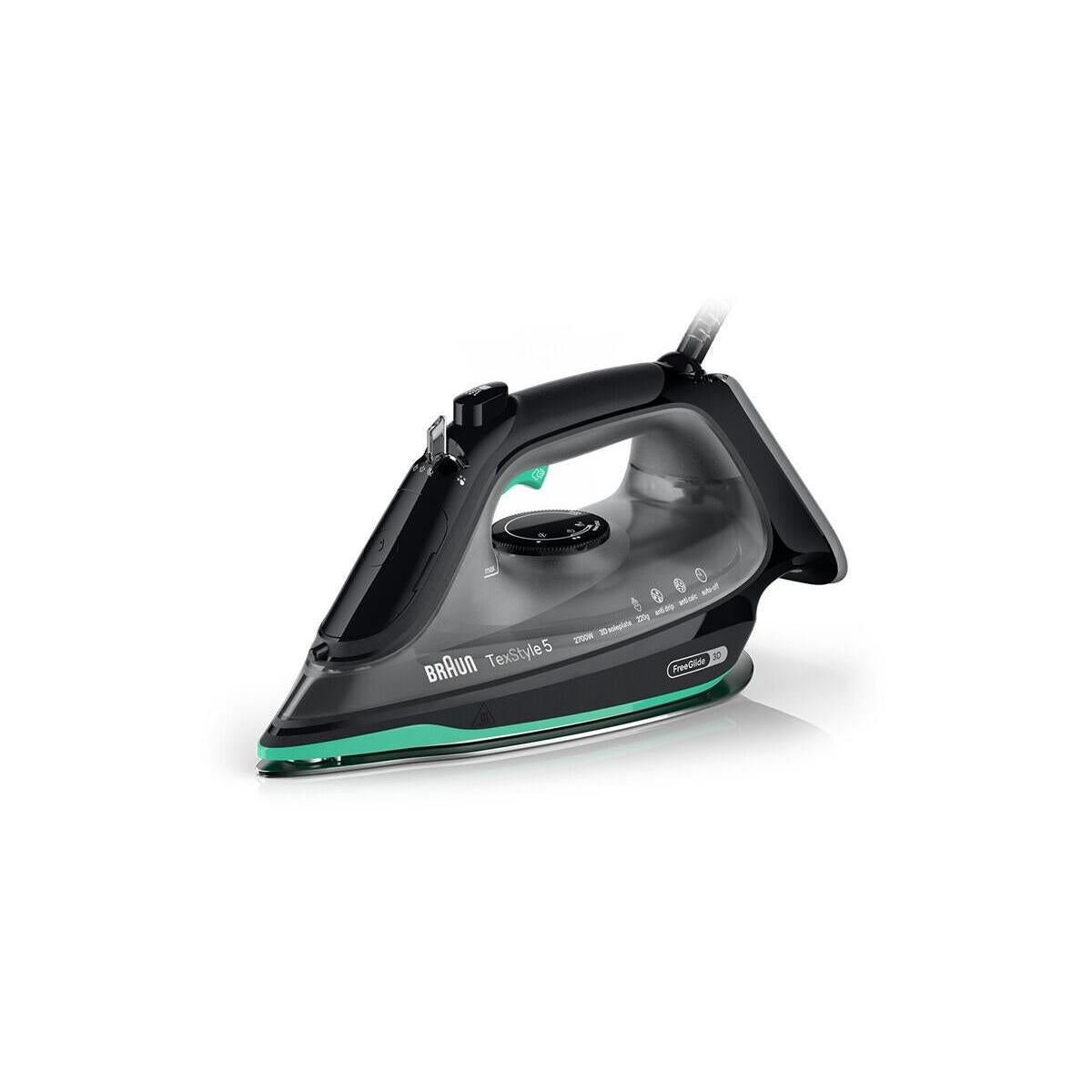 Braun TexStyle 5 SI 5277 GR ferro da stiro a secco e a vapore Piastra in Ceramica 2700 W Verde