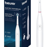 Beurer TB 30 Spazzolino Elettrico con 2 Programmi di Pulizia Personalizzati, Clean e Sensitive, e Timer Integrato da 2 Minuti per una Pulizia Corretta Batteria Ricaricabile con Autonomia di 20 Giorni