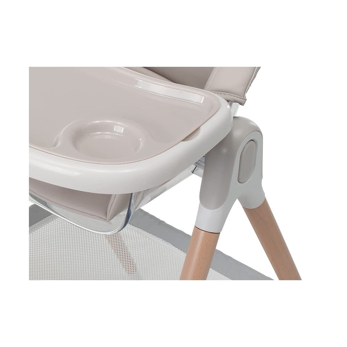 Foppapedretti Cadeira Alta 2 Em 1 Bonito Cadeira de Bebé, 6 Meses - 6 Anos (Máx. 15 Kg), Assento Ergonómico Reclinável, Acolchoamento Removível, Bandeja Dupla, Rosa