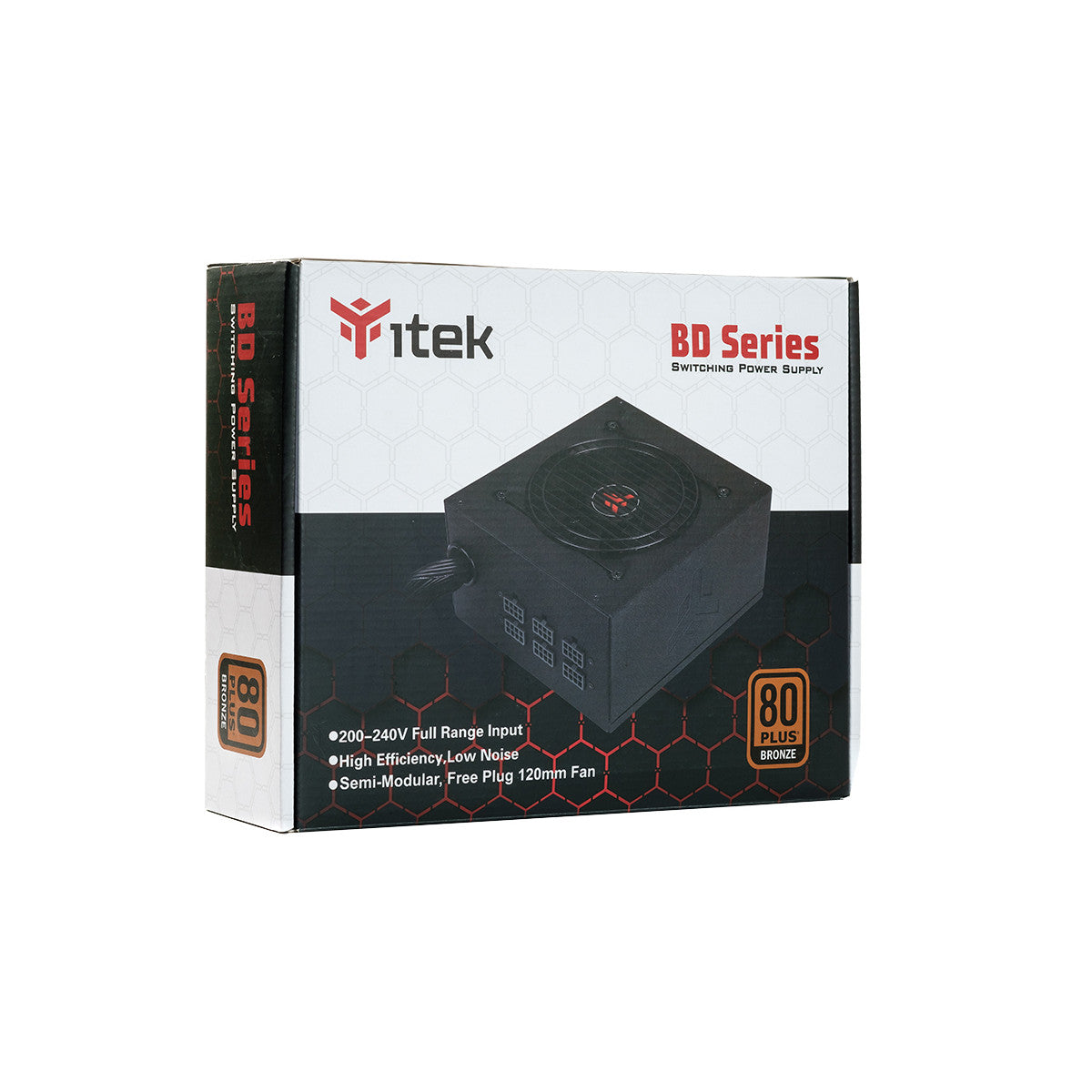 itek BD600 alimentatore per computer 600 W 24-pin ATX ATX Nero