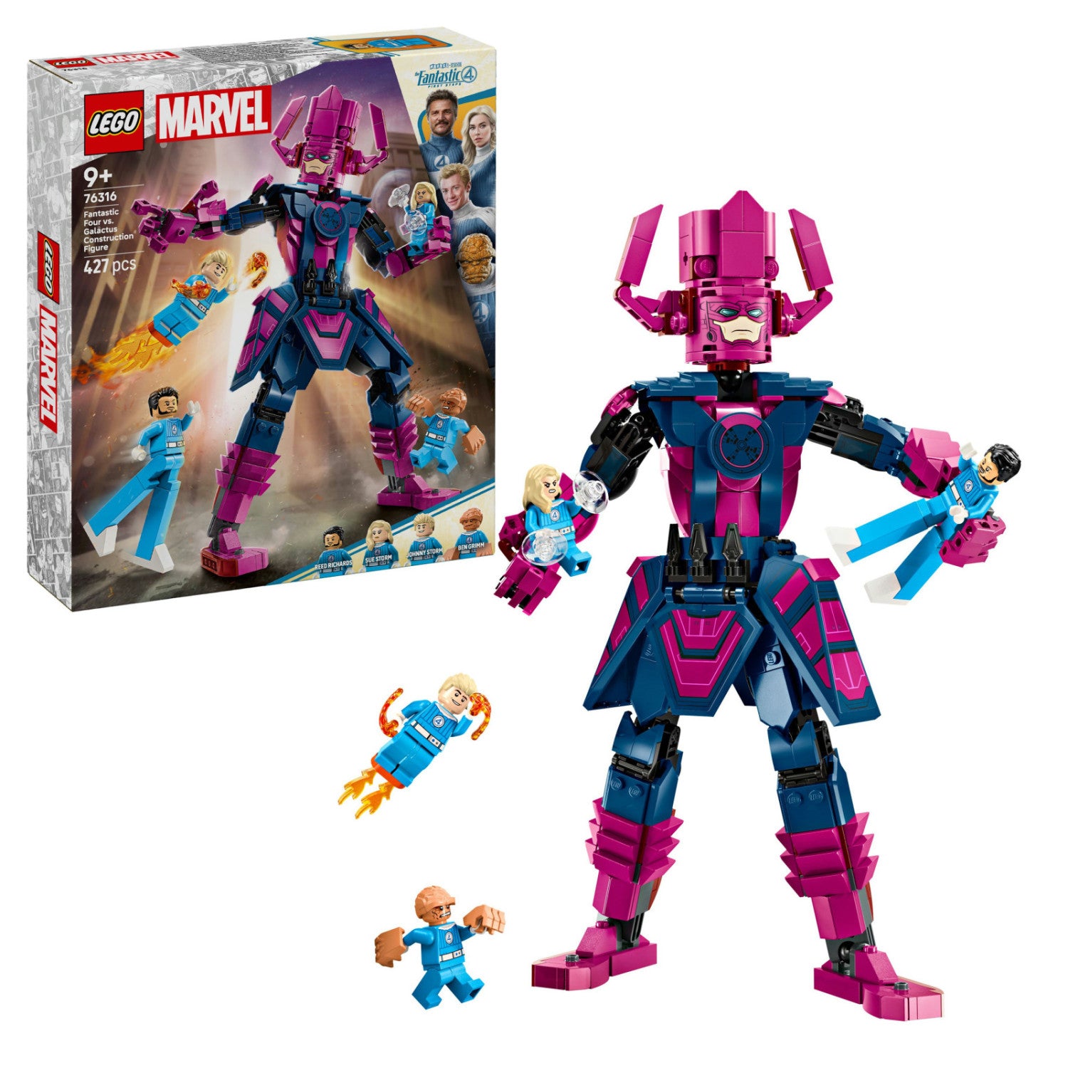 LEGO Marvel Fantastici Quattro vs Galactus 76316 Set Costruzione 427 Pezzi 9