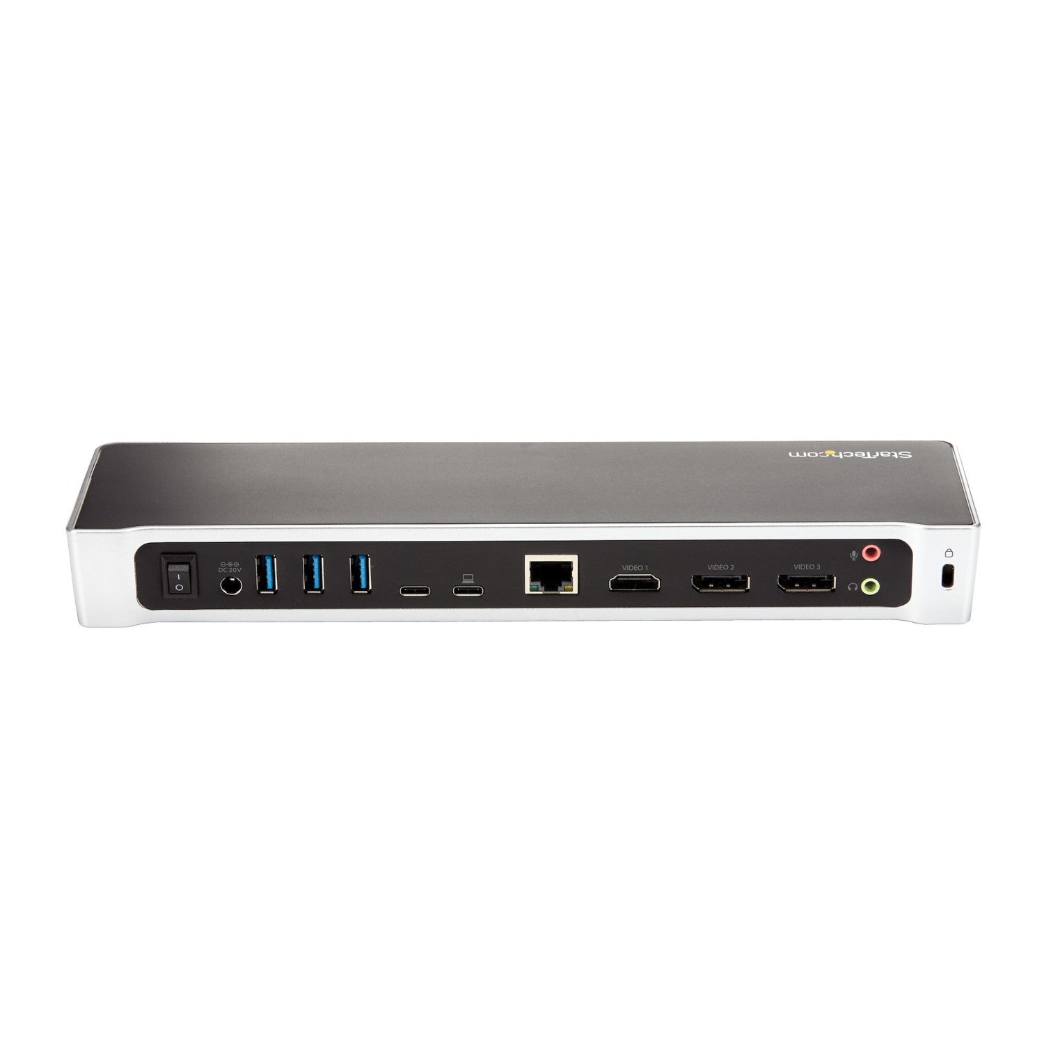 StarTech.com Docking Station USB-C per triplo monitor UHD 4K, Mac e Windows, Dock USB C a HDMI e DisplayPort, Hub a 5 porte USB 3.0 - PD 60W