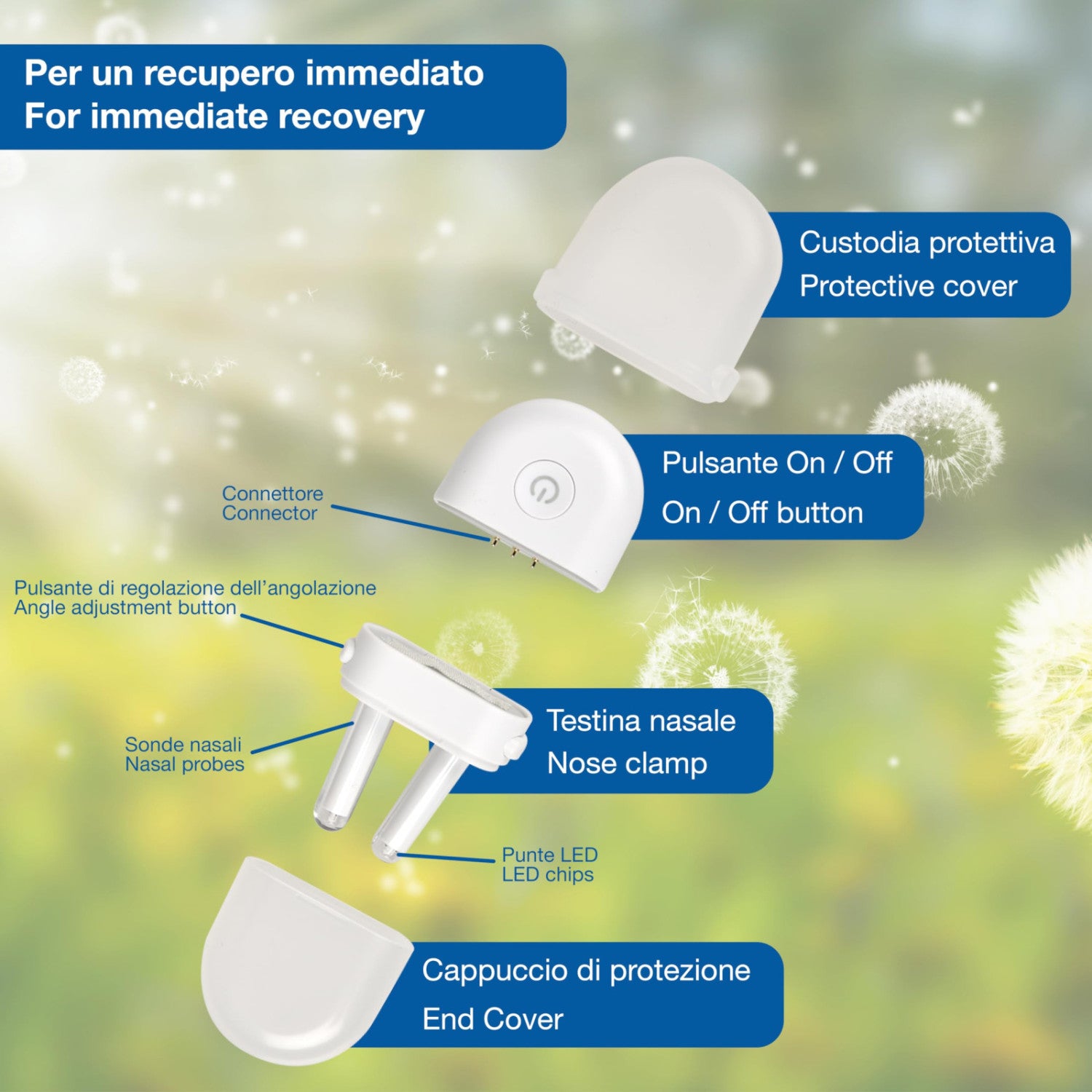 Gima Remedy Dispositivo Di Fototerapia Per Rinite Allergica