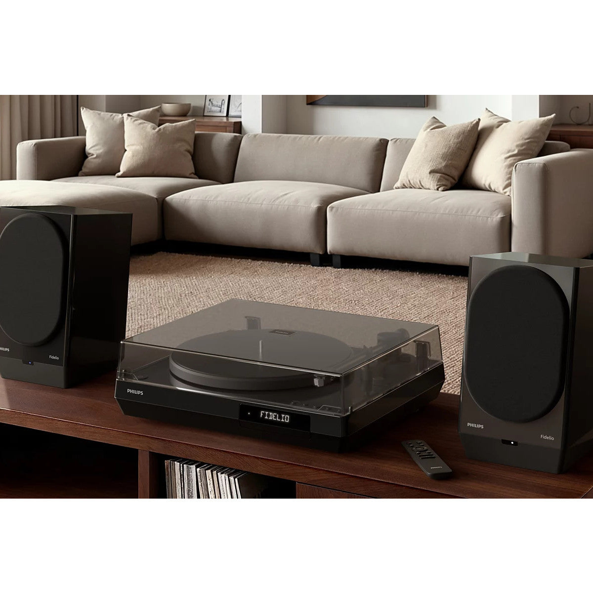 Philips TAFT1/10 piatto audio Giradischi con trasmissione a cinghia Nero